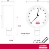 Schläfer 0930164 | Pressure Gauge for Closed Heating Systems, Display