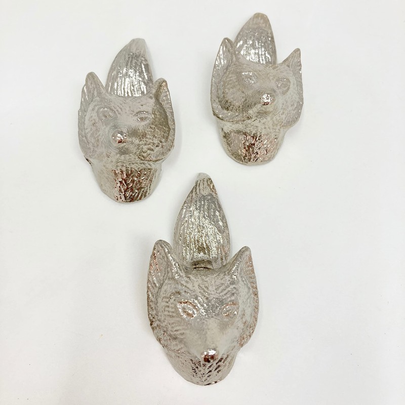 Silver Animal Metal Drawer Pulls Knobs Cupboard Bedroom Kitchen Upcycle