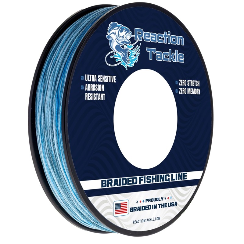 Reaction Tackle USA Braid 4 Strand Blue Camo 10/150