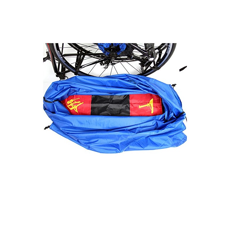 Arnie Gomal (R250) Vertical Lightweight Wheeled Bag, Blue, Frame Cover,
