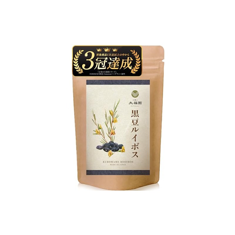 Tea no Daifukuen Black Bean Rooibos Tea Additive-Free Tea Bag,