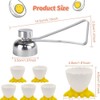 SIYINGSAERY 7 Pcs Egg Cups Set, Chicken Feet Egg Cup