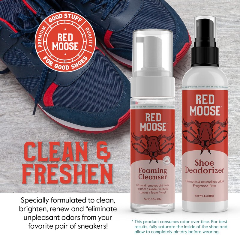 RED MOOSE Shoe Cleaner Kit - 6pc Sneaker Cleaning Set