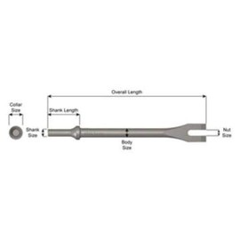 Ajax Tool A675-18 Pry Bar w/Handle, 11⁄16" x 25"