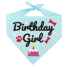 Bubblepup Dog Birthday Bandana, Dog Birthday Bandana boy Girl, Happy Birthday Dog Bandana for Girls and Boys