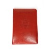 Unbranded Travel Faux Deep Red Passport Booklet Organizer Holder