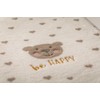 David Fussenegger Mila Baby Blanket with Stick 'Be Happy' 75