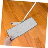 FOMIYES 12x33cm Microfiber Mop Pads Replacement Set 4pcs Grey Flat