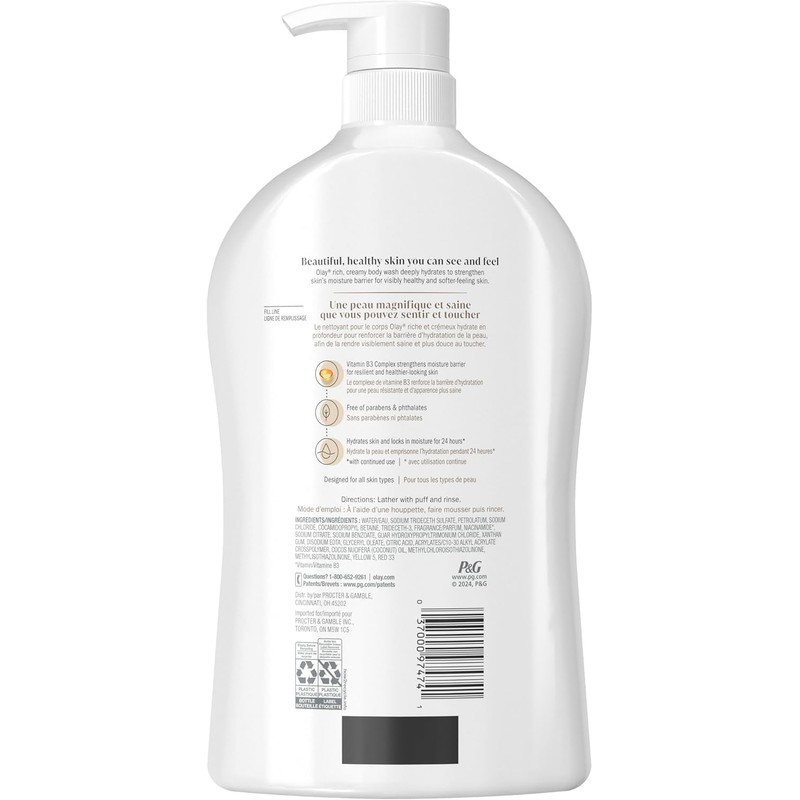Olay Ultra Moisture Body Wash con aceite de coco, 30