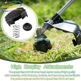 Holmgillick X472000070 Speed Feed Cap 400 Head Trimmer Weed and Spring Kit Fits Echo Weedeater String Spool Cover 4" Heads SRM-225, SRM-230, PAS-225(2Pack)