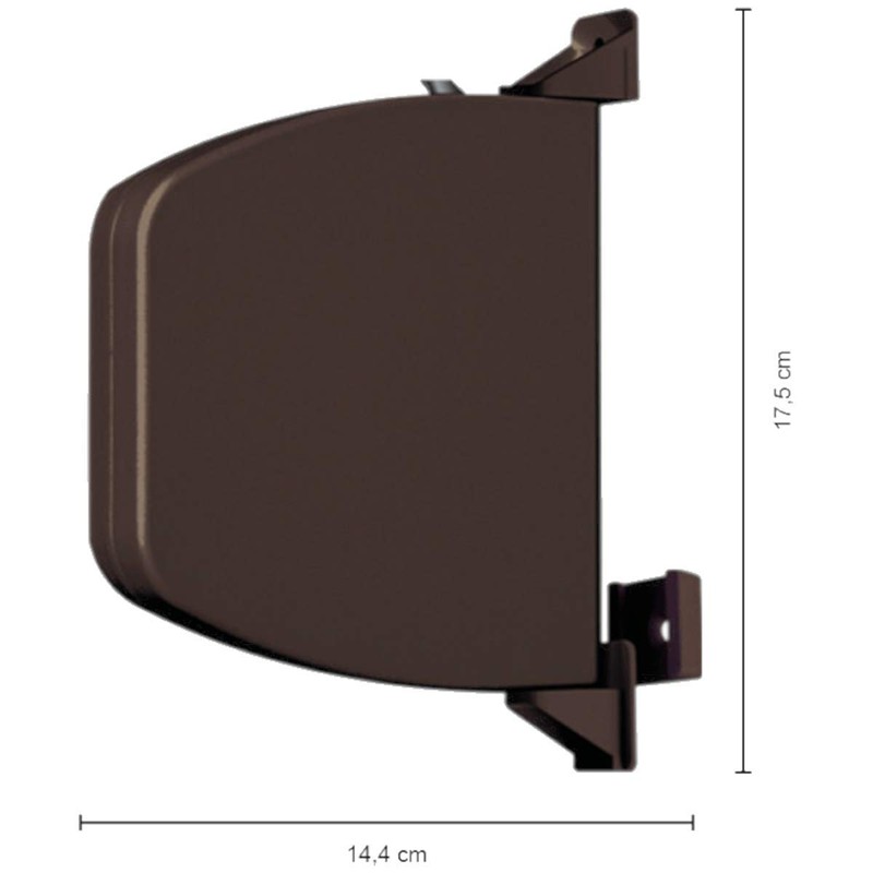 Schellenberg 50141 Screw-On Winder Flexo Opening Mini, Brown