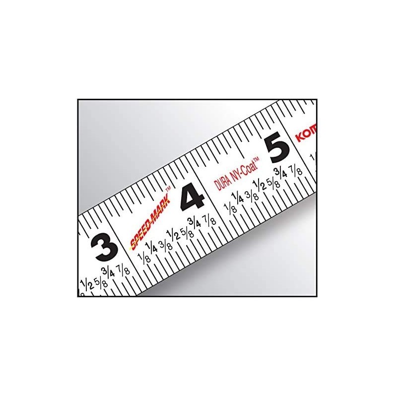 Komelon Usa Sm5425 25' X 1" White Speed Mark Tape