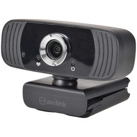 AV Link | FHD Webcam For PC & Laptop USB Plug and Play | Meeting, Zoom, Skype, Facetime, Windows, Linux, and macOS