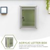 Gadpiparty Letter Box Acrylic Letter Box Suggestion Box Lockable Voting