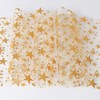 NALVXIN 11" W 108" L, 2 Rolls, Gold Star Decor
