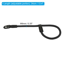 PATIKIL Camera Wrist Strap, Round Braided Adjustable Hand Wristlet Strap Lanyards Rope for DSLR Digital Camera Mirrorless Camcorder Flashlight Style1, Black