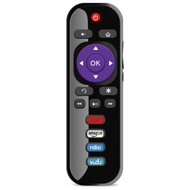 Gvirtue EN3A32 Replacement Remote Control Fit for Hisense Roku TV 32H4C 40H4 40H4C 40H4C1 40H40C 48H4 48H4C 48H4C1 48H4C2 50H4C 43H4020E 32H4040E 40H4E 40H4040E 50R6030E1 50R6060E1 70R6200F 55R6040F