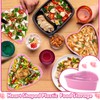 Yerliker 48 Pcs Plastic Food Storage with Lids 16.9 oz