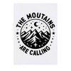 'The Mountains Are Calling' Temporary Tattoo - Water Resistant, Skin-Safe,