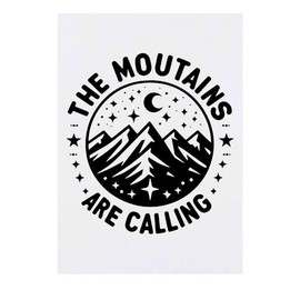 'The Mountains Are Calling' Temporary Tattoo - Water Resistant, Skin-Safe, Non-Toxic Transfer (TO00074185)