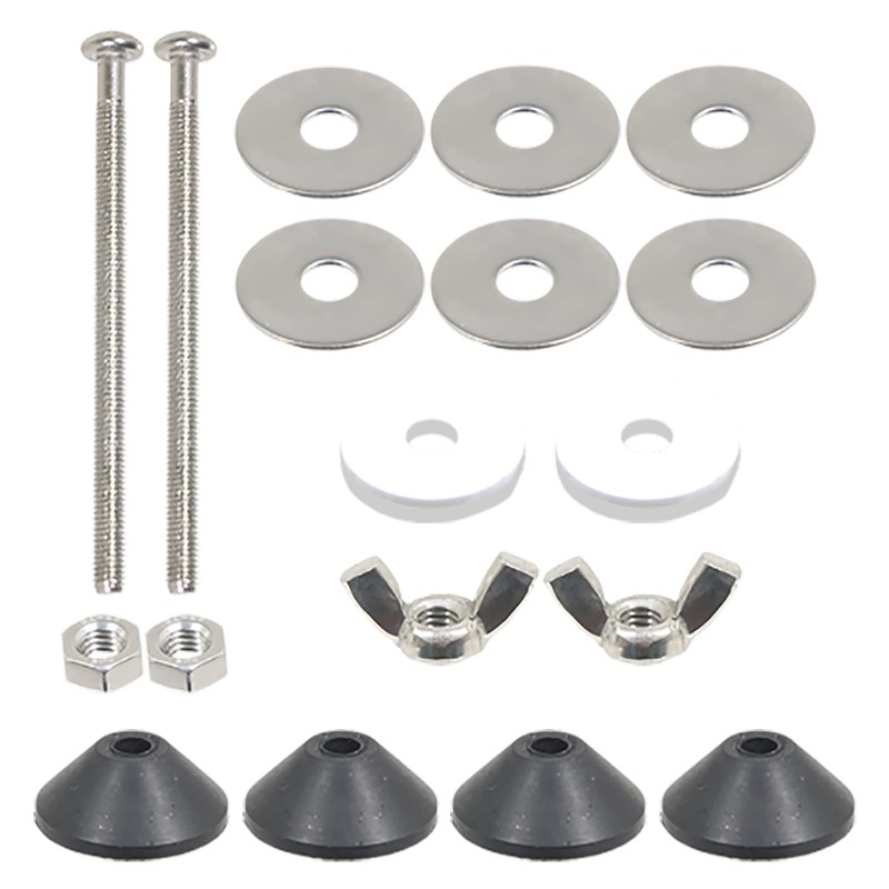 SPARES2GO Toilet Cistern Seal Kit 100mm M6 Bolt Through 1.5"