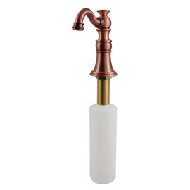 Kingston Brass SD1976AC American Classic Soap Dispenser, 3-5/16'' (L) x 2-3/16'' (W) x 13-9/16'' (H), Antique Copper