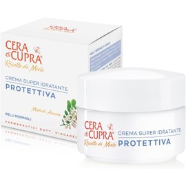 Cera di Cupra, Highly moisturising protective cream, gives the face energy and luminosity, makes the skin more elastic, made in Italy, dermatologically tested, glass 50 ml