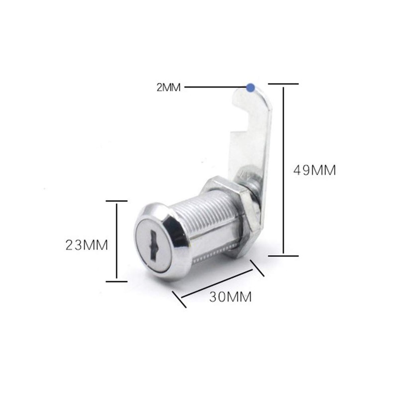 5 pcs Mailbox Lock Cam Lock,Security Cam Locks 30mm,File Cabinet