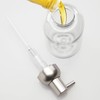 mDesign Round Plastic Refillable Liquid Soap Dispenser Pump Bottle for