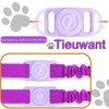[2 Pack] Waterproof AirTag Dog Collar Holder Case, Silicone Full-Body