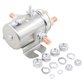 ApplianPar Pack of 2 Solenoid Relay Switch 440003 440110 24401-01 for Prestolite Ramsey Winch Golf Continuous Duty 12V 5-Terminal