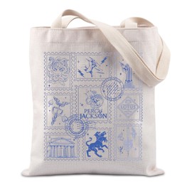 FUNYSO Percy J. Inspired Gift Percy Trident Film Lover Gift Bookworm Gift Heroes Gift Tote Bag for Percy J. Bookish (Percy J. TOTE UK)