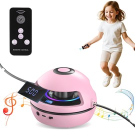 Charmofun Electronic Skipping Rope, Bluetooth Smart Jump Rope Machine, Intelligent Automatic Skipping Rope Machine with LED Display Counter, Electric Rotating Workout Skipping Rope