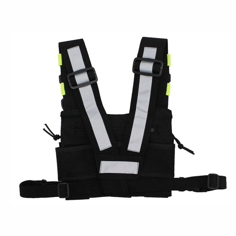 Clakllie Tactical Chest Bag Reflective Vest Chest Bag Outdoor Water