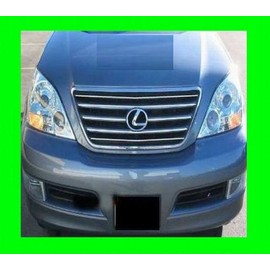 312 Motoring fits 2003-2010 Lexus GX470 GX 470 Chrome Grill Grille KIT 2004 2005 2006 2007 2008 2009 03 04 05 06 07 08 09 10