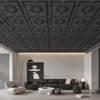 STICKGOO Black Drop Ceiling Tiles 2ft x 2ft, Glue Up