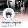Air Pressure Switch 150-180 PSI Tank Mount Thread 1/4" NPT