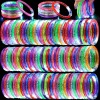 20pzs Pulsera Luz Luminosa Y Led De Dedo Para Fiestas