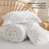 Bedsure Boho Comforter Set King - White Tufted King Size