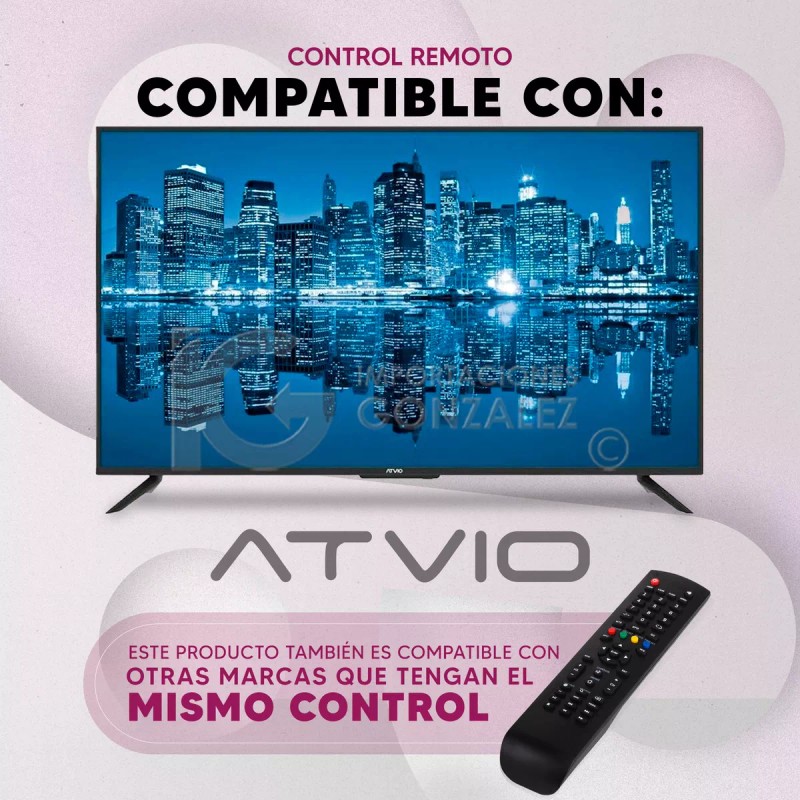 Atvio Control Remoto Compatible Con Atvio Smart Cursor Atv4017iled +