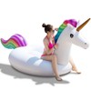 Jasonwell Giant Inflatable Unicorn Pool Float Floatie Ride On with