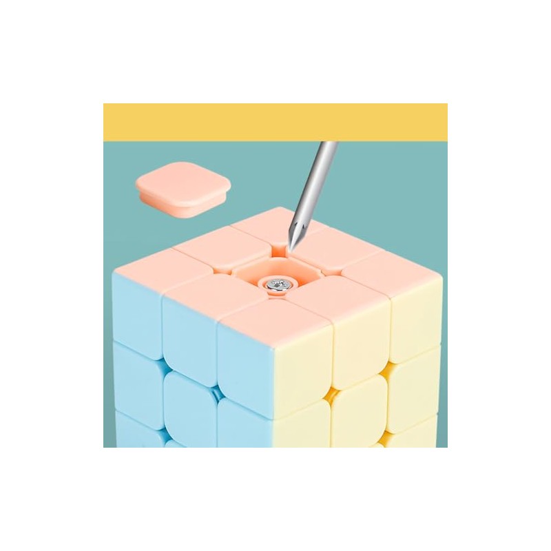 Shengshou Magic Puzzle Cube Pastel Colors, Stickerless No Stickers, Macaron