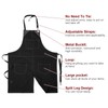 QUARKZMAN No Tie Twill Apron 90 x 66 cm Split