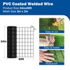 Black Welded Wire Fence (2×3 Inch Mesh, 24"×50' 16Gauge) PVC