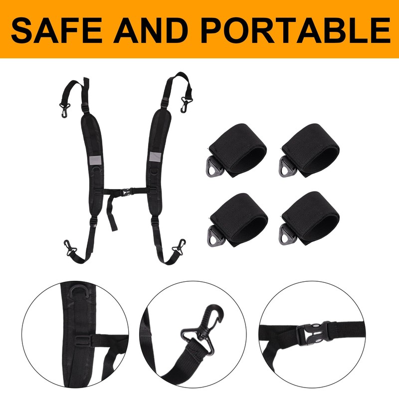 Lyreh Adjustable Beach Chair Backpack Straps Replacement Shoulder Straps for