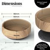 Medipaq Felt Castor Cups – 16x Large 60mm Light Wood