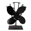 Heat Powered Fireplace Fan 4 Blades Aluminum Alloy Stove Fan