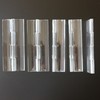 Pack of 5 Transparent Clear Plastic Acrylic 100mm Continuous Piano