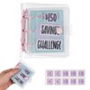 Mini Money Savings Binder, Save $150 Saving Challenge Book (Pink,