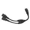 Power Cable Splitter Y Shape 30cm IEC320 C14 Male to